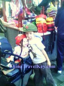  Family in Local Market