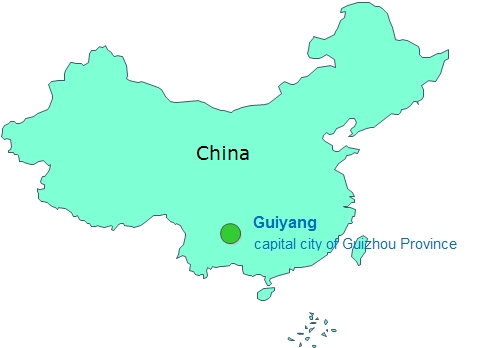China Guiyang Map