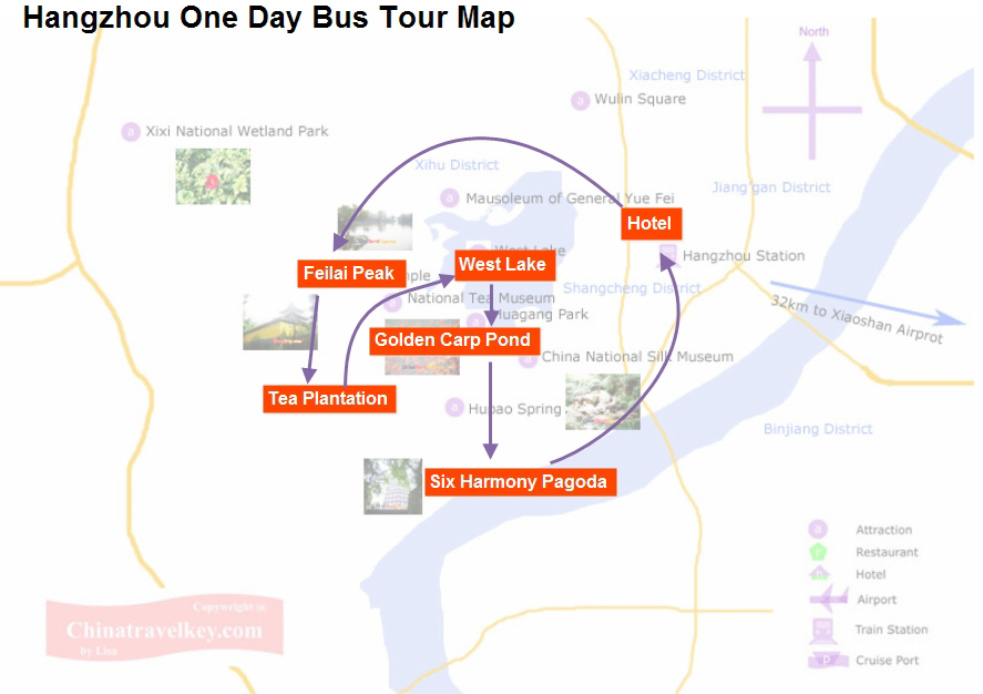 Lhasa 4 days join in tour map