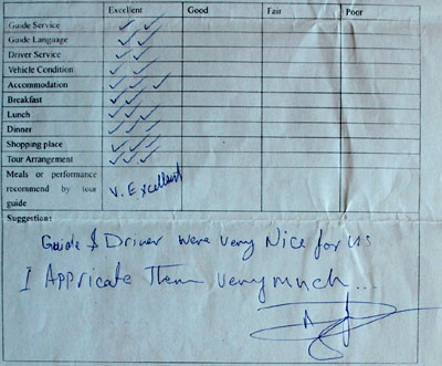 Testimonial of Beijing 5 Days Tour. Click here to see more.
