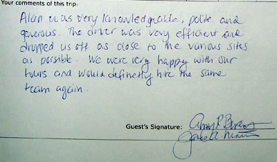 Beijing tour testimonial