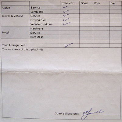 Sanya tour testimonial, click here to see more.